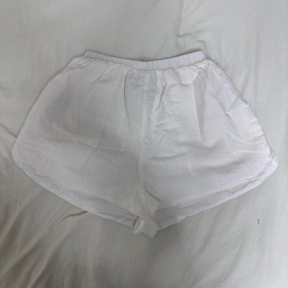 Princess Polly Women's White Linen Shorts